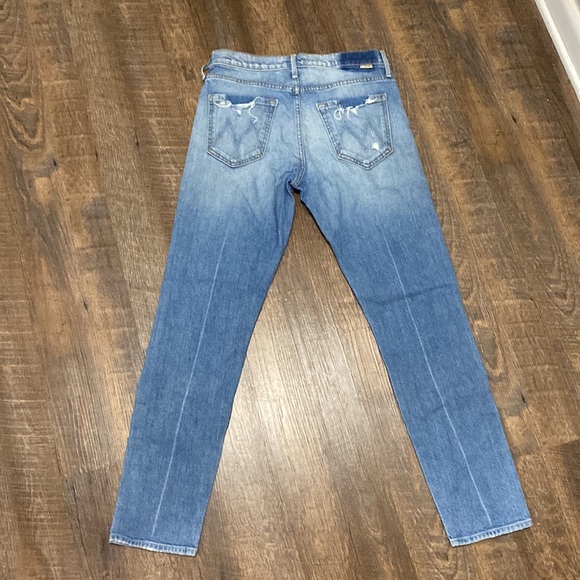 MOTHER STINGER FLOOD IN HIGH AS THE HEAVENS STRAIGHT SKINNY,HIGH RISE,BUTTON FLY - Picture 7 of 15